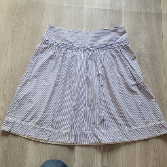 American Eagle Outfitters Blue & White Striped Womens Skirt sz 6 - Picture 2 of 5